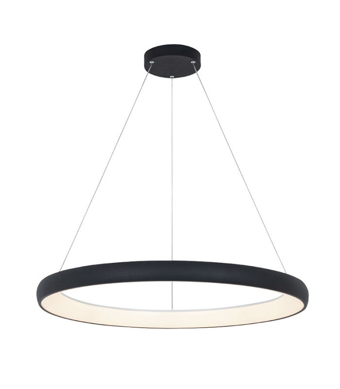Kampos 80cm Pendant Ceiling Light Sandy Black LED 3000K Dimmable-1