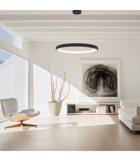 Kampos 80cm Pendant Ceiling Light Sandy Black LED 3000K Dimmable-2