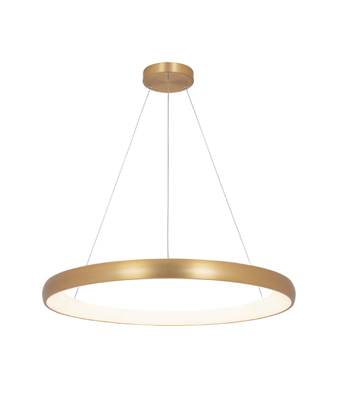 Kampos 80cm Pendant Ceiling Light Brushed Gold Matt LED 3000K Dimmable-1