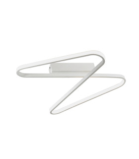 Kantou Integrated Led Semi Flush Ceiling Light Sandy White LED 3000K-1