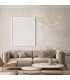 Kato 90cm Integrated Led Semi Flush Ceiling Light Gold Matt LED 3000K Dimmable-2