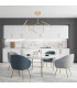 Kato 90cm Integrated Led Semi Flush Ceiling Light Gold Matt LED 3000K Dimmable-3