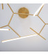 Kato 120cm Integrated Led Semi Flush Ceiling Light Gold Matt LED 3000K Dimmable-2
