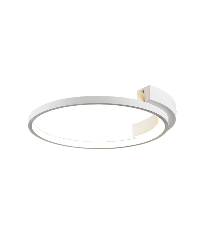 Kavala 42.5cm Integrated Led Semi Flush Ceiling Light Sandy White LED 3000K-1