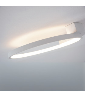 Kavala 42.5cm Integrated Led Semi Flush Ceiling Light Sandy White LED 3000K-2