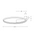 Kavala 42.5cm Integrated Led Semi Flush Ceiling Light Sandy White LED 3000K-3