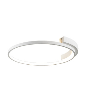Kavala 52.5cm Integrated Led Semi Flush Ceiling Light Sandy White LED 3000K-1