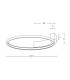 Kavala 52.5cm Integrated Led Semi Flush Ceiling Light Sandy White LED 3000K-2