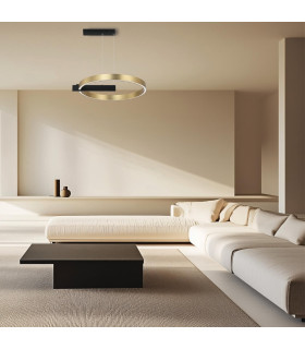 Amargeti Pendant Ceiling Light Sandy Black - Gold Matt LED 3000K Dimmable-2