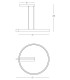 Amargeti Pendant Ceiling Light Sandy Black - Gold Matt LED 3000K Dimmable-4