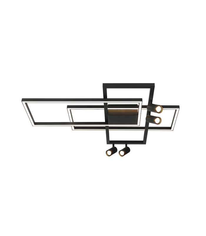 Kalo 90cm Pendant Ceiling Light Sandy Black LED 3000K Dimmable-1