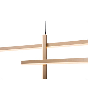 Apollona 119cm Bar Pendant Ceiling Light Gold Matt LED 3000K Dimmable-2