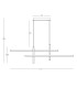 Apollona 119cm Bar Pendant Ceiling Light Gold Matt LED 3000K Dimmable-4