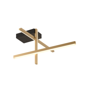 Apollona 50cm Integrated Led Semi Flush Ceiling Light Gold Matt LED 3000K Dimmable-1