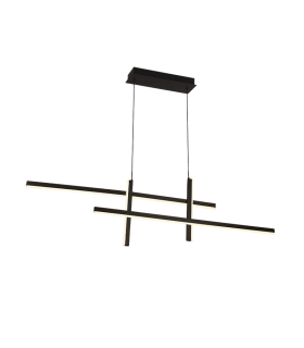 Apollona 119cm Bar Pendant Ceiling Light Sandy Black LED 3000K Dimmable-1