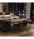 Apollona 119cm Bar Pendant Ceiling Light Sandy Black LED 3000K Dimmable-2