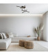 Apollona 95cm Integrated Led Semi Flush Ceiling Light Sandy Black LED 3000K Dimmable-2