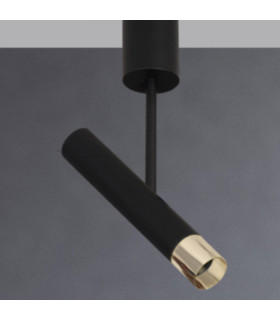 Korys 
Single Spotlight Sandy Black - Gold LED 3000K-2