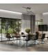 Apollona 95cm Integrated Led Semi Flush Ceiling Light Sandy Black LED 3000K Dimmable-3