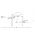 Apollona 95cm Integrated Led Semi Flush Ceiling Light Sandy Black LED 3000K Dimmable-4
