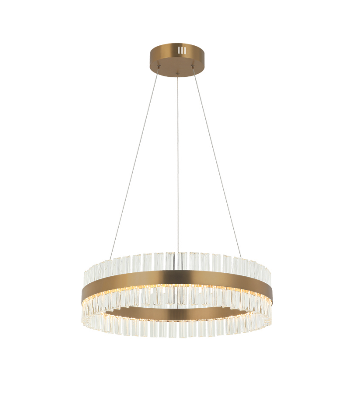 Asgata 60cm Pendant Ceiling Light Gold Matt LED 3000K Dimmable-1