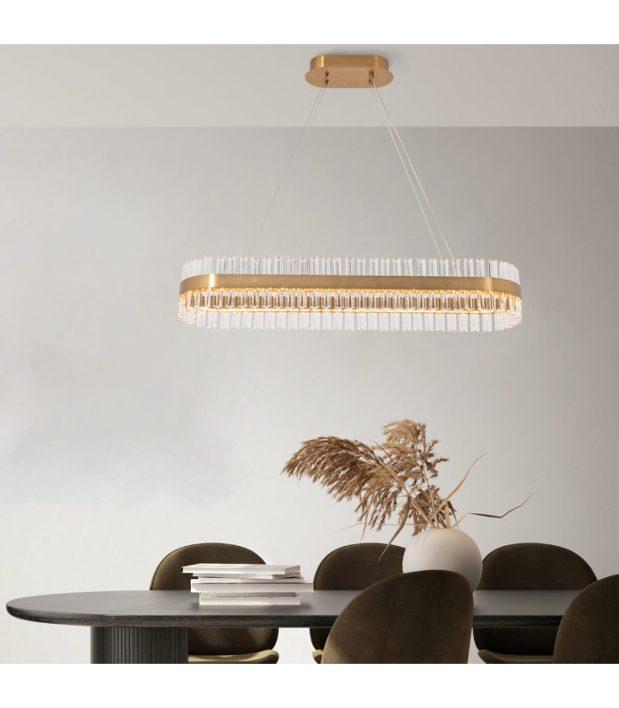 Asgata 
Bar Pendant Ceiling Light Gold Matt LED 3000K Dimmable-2