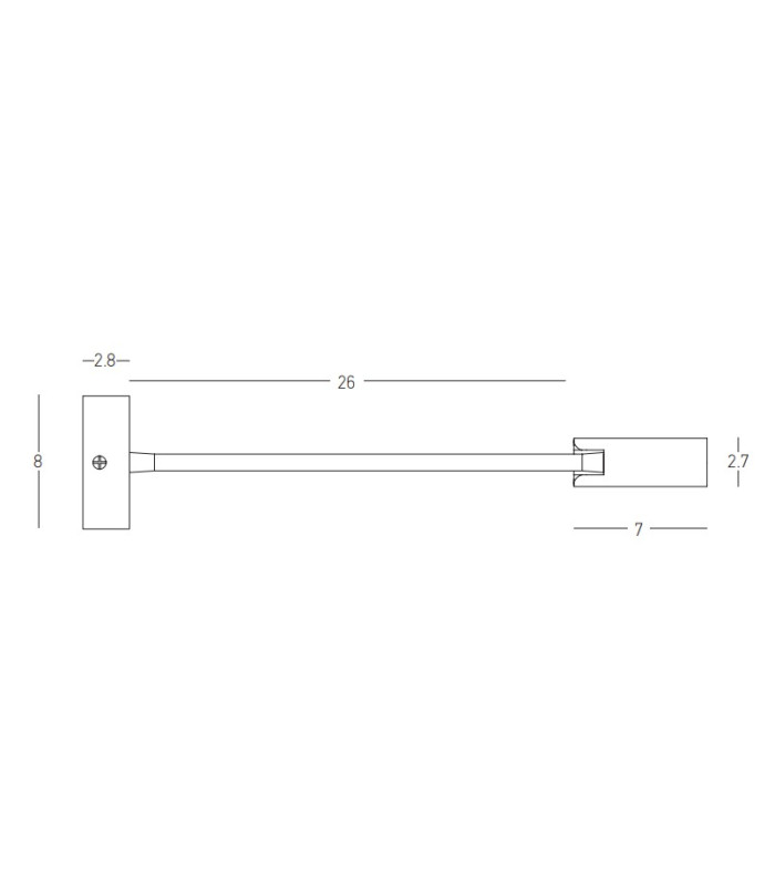 Olyra 
Reading Wall Light Black Matt LED 3000K-4