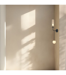 Zambelis Globe Wall Lights Sandy Black - Antique Brass 1xG9  1xE27 - Driver Not Included-2