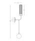 Zambelis Globe Wall Lights Sandy Black - Antique Brass 1xG9  1xE27 - Driver Not Included-4