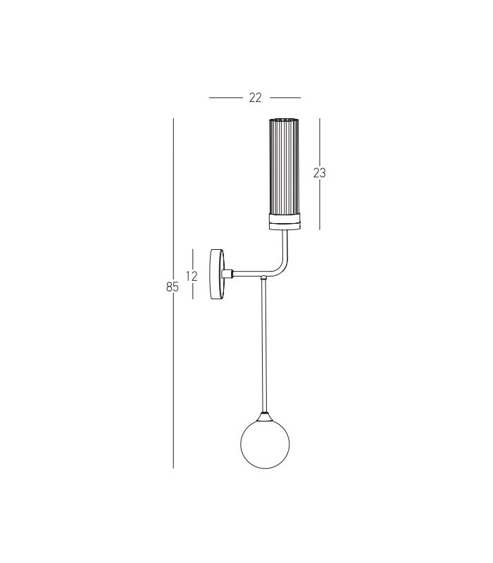 Zambelis Globe Wall Lights Sandy Black - Antique Brass 1xG9  1xE27 - Driver Not Included-4