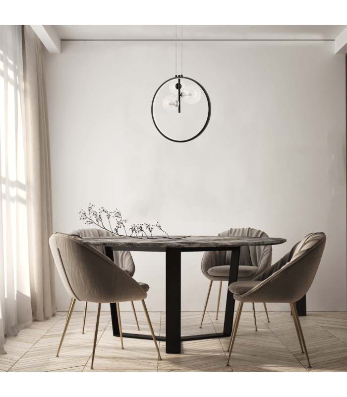 Frenaros 
Pendant Ceiling Light Sandy Black LED 3000K Dimmable-2