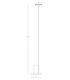 Zambelis Led Integrated Floor Lamp Sandy Black LED 3000K-4