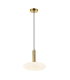 Kyron 30cm Dome Pendant Ceiling Light Gold Matt 1xE27-1
