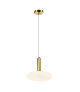 Kyron 30cm Dome Pendant Ceiling Light Gold Matt 1xE27-1