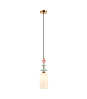 Theros 13cm Slim Pendant Ceiling Light Antique Brass 1xE27 MAX 40W-1