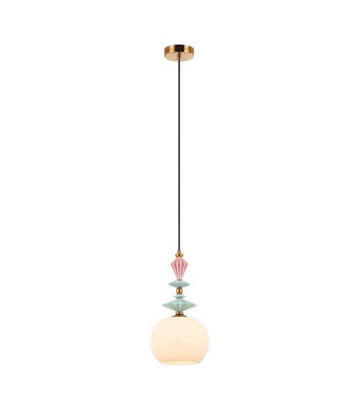 Theros 21cm Slim Pendant Ceiling Light Antique Brass 1xE27 MAX 40W-1