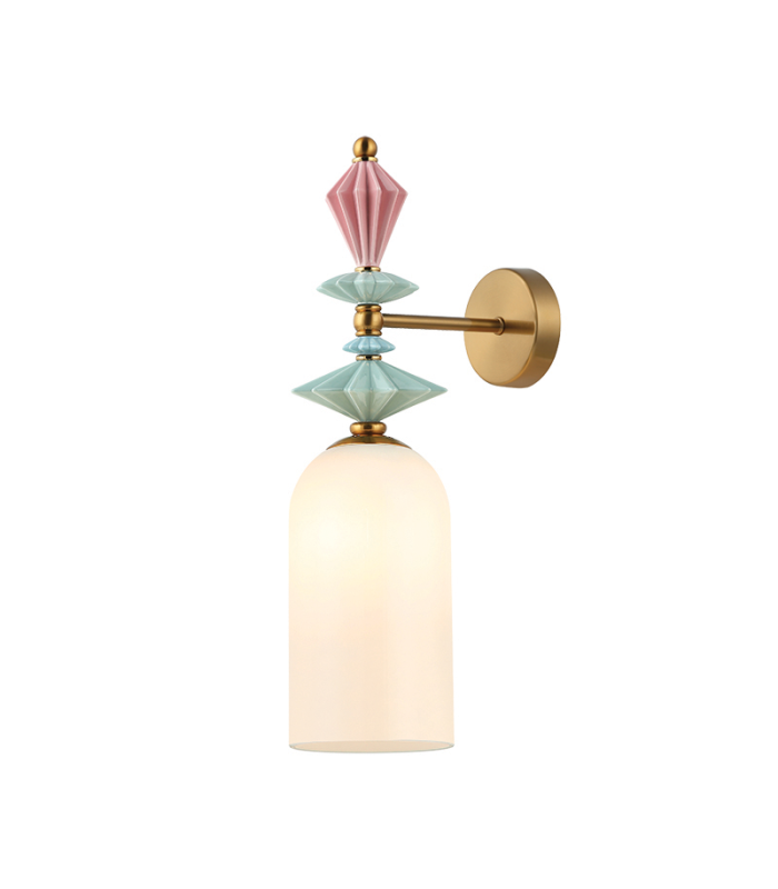 Theros Dome Wall Lamp Antique Brass 1xE27-1