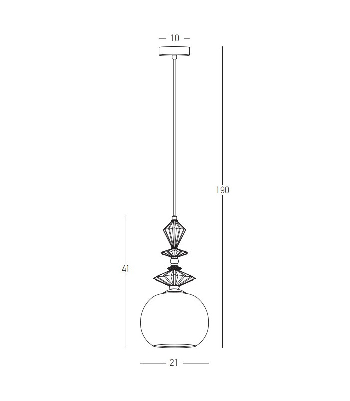 Theros 21cm Slim Pendant Ceiling Light Antique Brass 1xE27 MAX 40W-4