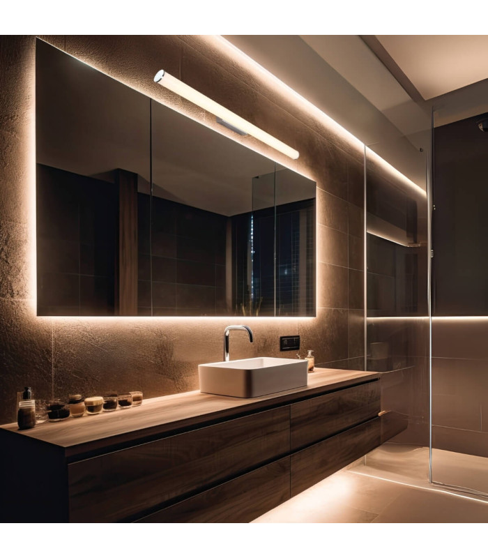 Orlina Bathroom Over Mirror Light Chrome LED 3000K IP44-2