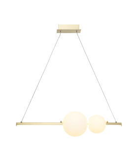 Kallithea 
Bar Pendant Ceiling Light Gold Matt - Opal Glass LED 3000K Dimmable-1