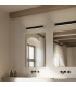 Zambelis 9cm Bathroom Over Mirror Light Black Matt LED 3000K IP44-2