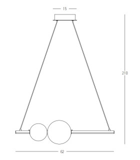 Kallithea 
Bar Pendant Ceiling Light Black Matt - Smoke Glass LED 3000K Dimmable-2