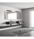 Zambelis 9cm Bathroom Over Mirror Light Black Matt LED 3000K IP44-3