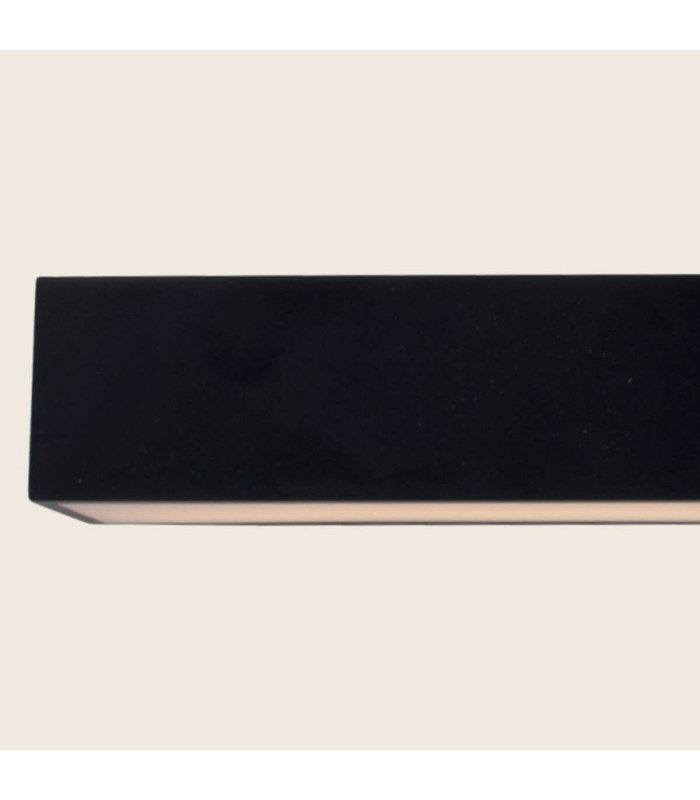 Zambelis 9cm Bathroom Over Mirror Light Black Matt LED 3000K IP44-5