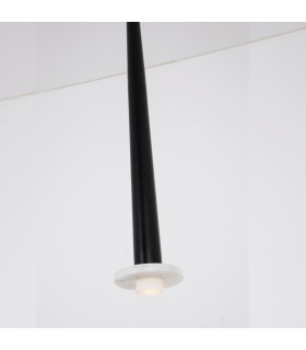 Kalofer 
Slim Pendant Ceiling Light Sandy Black - White Marble LED 3000K-2