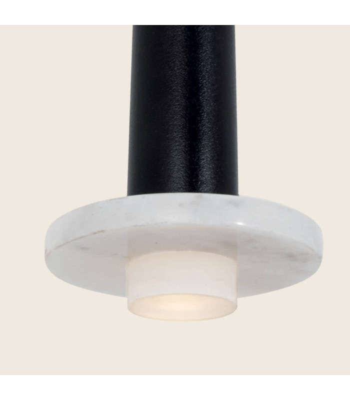 Kalofer 
Slim Pendant Ceiling Light Sandy Black - White Marble LED 3000K-3