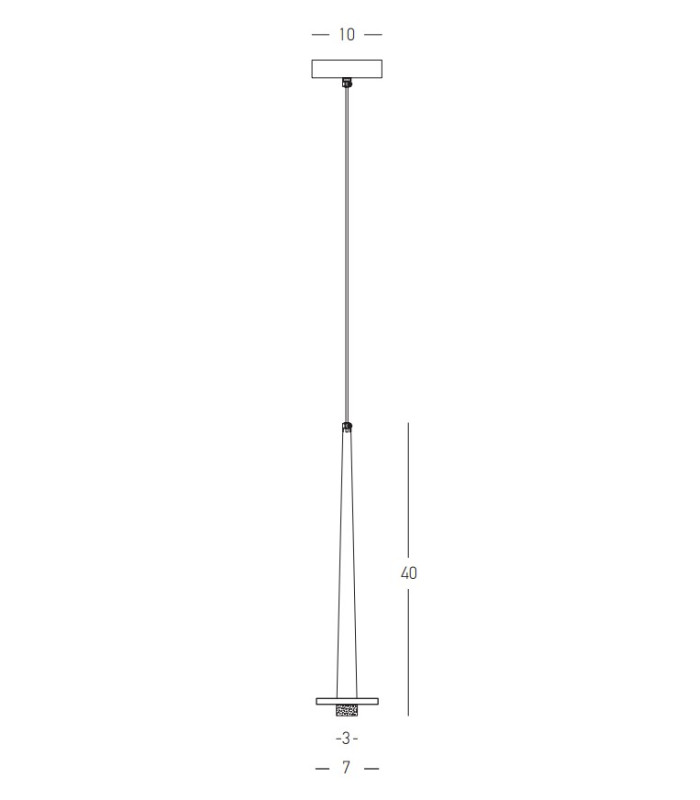 Kalofer 
Slim Pendant Ceiling Light Sandy Black - White Marble LED 3000K-4