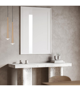 Kalofer 
Slim Pendant Ceiling Light Gold Matt - White Marble LED 3000K-2