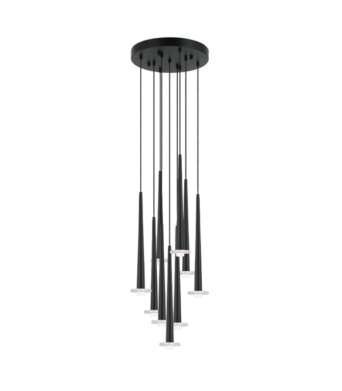 Kalofer 
Cluster Pendant Ceiling Light Sandy Black - White Marble LED 3000K Dimmable-1