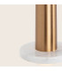 Kalofer 
Slim Pendant Ceiling Light Gold Matt - White Marble LED 3000K-4